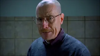 Walter White punching a paper towel dispenser for 10 hours