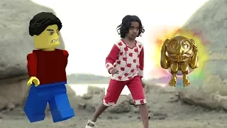 Temple run blazing sands in real life || minecraft || Funny Kids