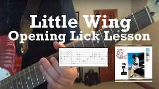 Stevie Ray Vaughan - Little Wing - Guitar Lesson (First Part of Intro) - Guitar Tab