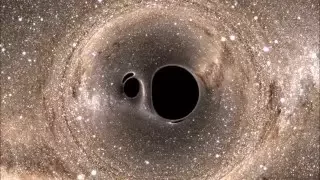 Жуткий звук черной дыры. Sound of two black holes colliding