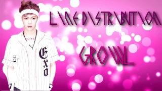 EXO-M - Growl (Line Distribution)