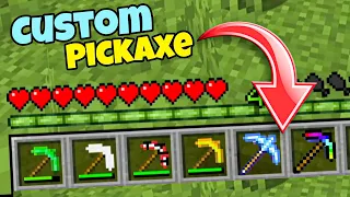 Minecraft, But There are Custom Pickaxes | Mcaddon | Minecraft In Hindi