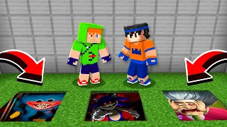 NÃO ENTRE NO BURACO ERRADO DO MINECRAFT!! (Scary Teacher, Poppy Playtime, Sonic.EXE)