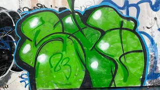 Нарисовал два граффити граффити влог | graffiti for spar4ek