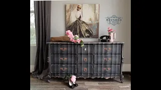 5 minute blending with chalk paint on furniture