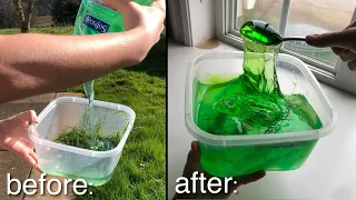 GRASS + SOAP = SLIME? 💦 Testing NO GLUE slime recipes!