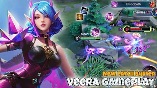 Veera Mid Lane Pro Gameplay | New Patch Buffed | Arena of Valor Liên Quân mobile CoT
