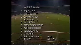 1980/81 - West Ham v Coventry (League Cup Semi 2nd Leg - 10.2.81)