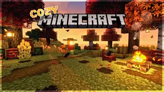 🎃 Minecraft Fall Farm Falling Leaves and Crows 🍂 Sleep Relax Study Autumn Ambiance c418 Music Box 🎃