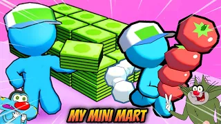 Oggy And Jack try to Max Level My Mini Mart Game 🤪 Funny Oggy Game