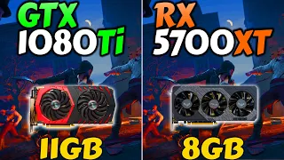 GTX 1080 Ti vs. RX 5700 XT - 25 Games Benchmarks in 2023