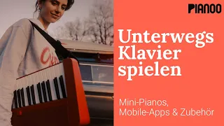 Play piano on the go - practice piano everywhere - mini pianos with battery