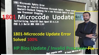 1801 Microcode Update Error Solved | Bios Update | Invalid Processor Change Urdu