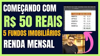 COMEÇANDO SEU PATRIMÔNIO E RENDA MENSAL COM R$ 50 REAIS !!