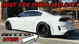 I INSTALLED NITTO NT05R DRAG RADIALS ON MY HELLCAT! *MUST HAVE*