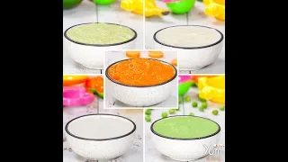 5 Homemade 4 - 6 months baby food recipes!