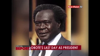 Obote's last day as President of Uganda