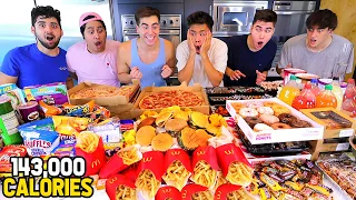 We Attempted To Eat 100,000 Calories! (FOOD CHALLENGE)