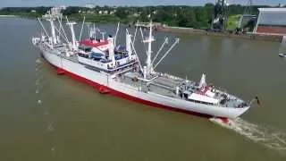 Cap San Diego auslaufen Hamburger Hafen - Phantom 3 DJI