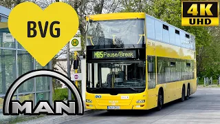 [BVG Berlin: M85 S Lichterfelde Süd to S+U Hauptbahnhof] MAN Lion’s City DD NeomanA39 ND313 Metrobus