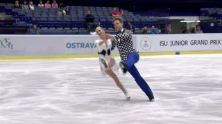 2016 ISU Junior Grand Prix - Ostrava - Short Dance Nicole KUZMICH / Alexandr SINICYN CZE