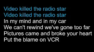 The Buggles - Video Killed The Radio Star - Lyrics Video