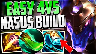 NASUS WAS MADE FOR THIS (4v5 CARRY BUILD) Nasus Jungle Season 13 League of Legends