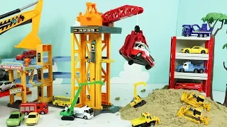 중장비장난감 모래놀이 트럭 자동차 토미카타운 빌드시티 파워크레인 건설현장 포크레인 불도저 Heavy Vehicles Tomica Town Build City Crane Toys