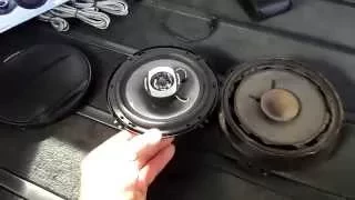 ДИНАМИКИ  PIONEER + JVC   УСТАНОВКА В ДВЕРИ OPEL OMEGA®️