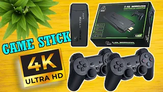 MINI CONSOLA RETRO 4K GAME STICK 10.226 JUEGOS UNBOXING Y  REVIEW.