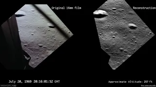 Apollo 11 Moon landing reconstructed using orbiter imagery