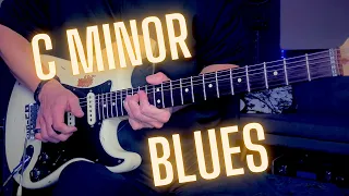 Super Slow Blues Guitar Backing Track - C Minor