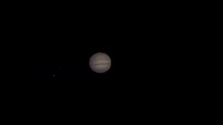 Сатурн, Юпитер и Луна сквозь телескоп 200 мм
