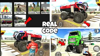 New Fire engine monster truck cheat code? in Indian bike driving 3d new update 2023 live !
