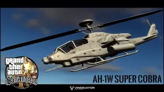 GTA SA AH-1W Super Cobra Gunship mod