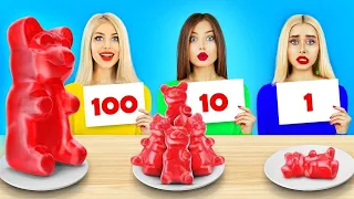 Défi 100 couches de Chocolat | Bataille épique de chocolat pendant 24H! Mukbang doux par RATATA