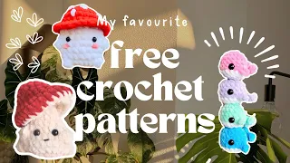 My 13 favorite easy free crochet patterns for plushies & keychains for amigurumi / crochet beginners