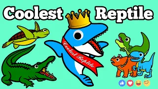 Mosasaurus meets Cool Modern Reptiles! | Learn Traits of Modern and Prehistoric Reptiles