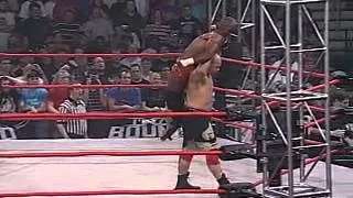 TNA Hernandez border toss outside the ring