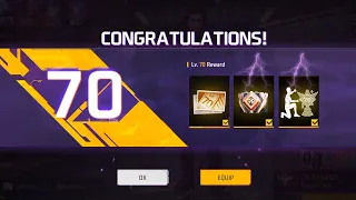 100 Level Up Rewards in Free Fire | Exclusive Gloo Wall Skin Emote in Level Upgrade Rewards