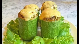 Фаршированные Кабачки (Башенки) / Stuffed Zucchini / Запеченные Кабачки / Кабачки в Духовке