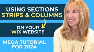 Wix Website Tutorial 2024 - Columns, Strips & Sections