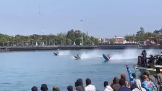 final balap perahu katinting pantai losari paling seru (Bone vs Kaltim)