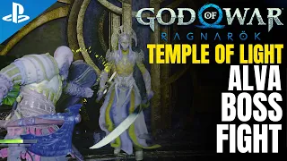 Alva Boss Fight! Escaping Temple of Light! Groa's Secret Continued! | God of War Ragnarök