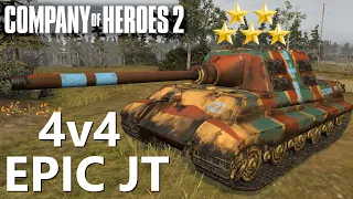 CoH2: Epic 4v4 - Veterancy 5 Jagdtiger!