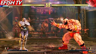 Seth vs Zangief (Hardest AI) - Street Fighter V