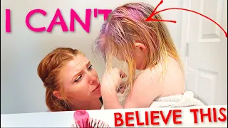 My 3 yr old DYED her HAIR..... OMG *NOT CLICKBAIT*