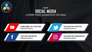 New Social media popup animation - DaVinci Resolve Tutorial - No Plugins