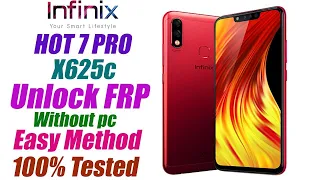 Infinix Hot 7 Pro  X625C FRP Bypass Without PC | How To Unlock Google Account Infinix X625C/D 2021