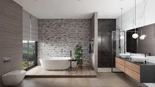 Sketchup interior design #60 Bathroom design render by enscape